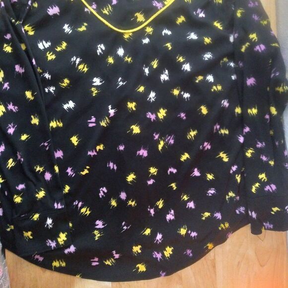 Vintage Brush Strokes Polyester Western Disco Shirt - Picture 5 of 6